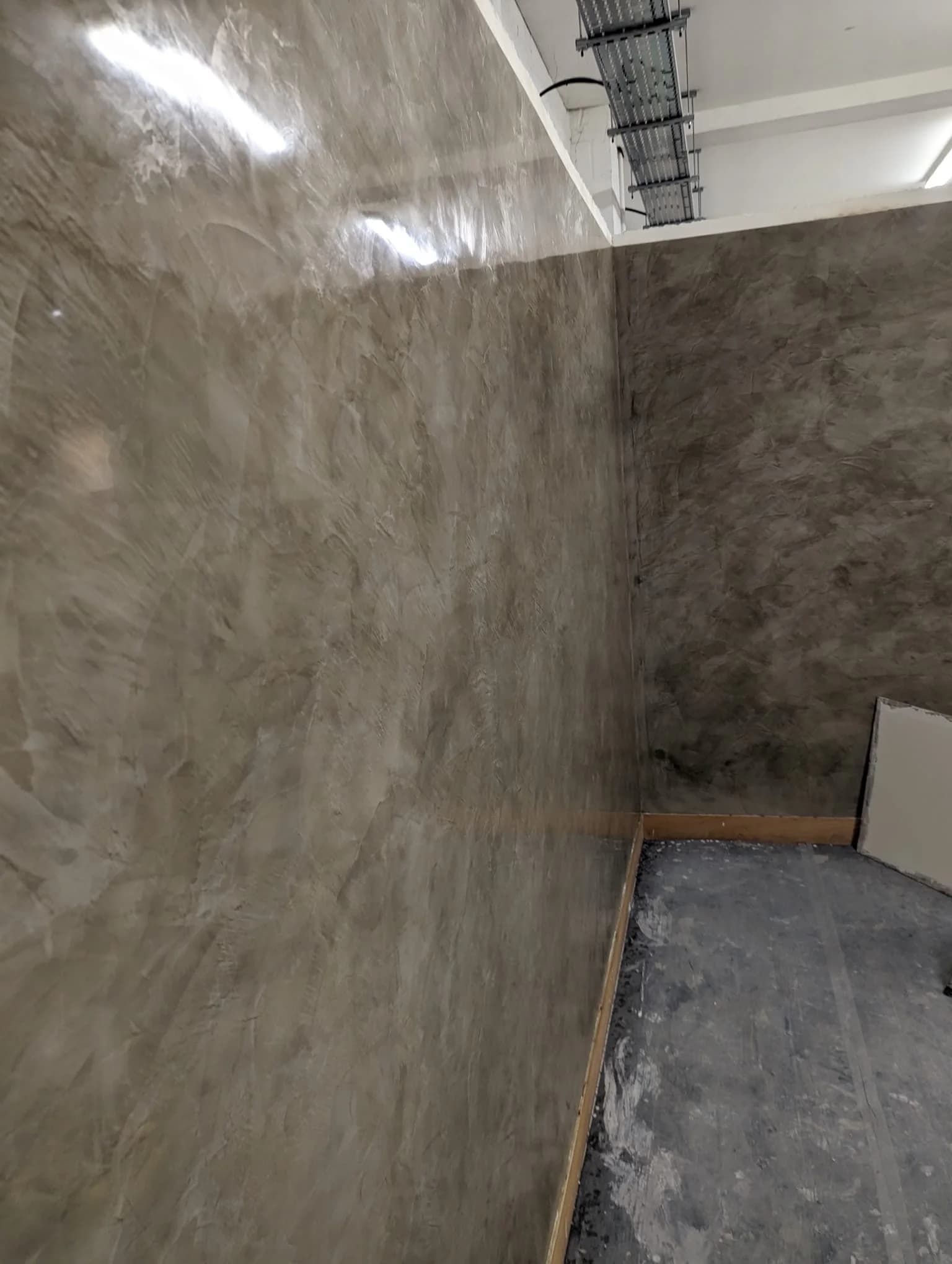Marmorino plaster finish example, Polished Venetian, Dartford